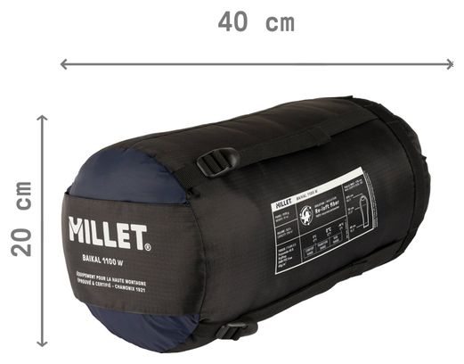 Millet Baikal 1100 Damesslaapzak Blauw
