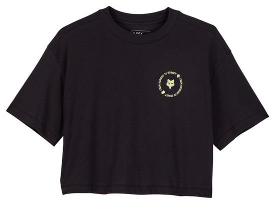 T-Shirt Manches Courtes Byrd Crop Femme Noir