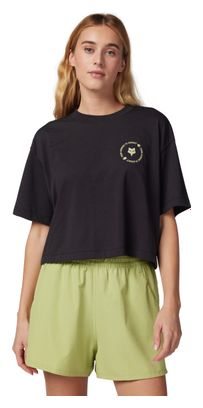 T-Shirt Manches Courtes Byrd Crop Femme Noir