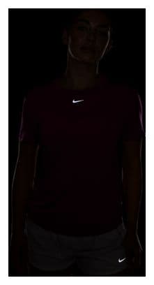 Maillot de manga corta Nike One Classic Morado Mujer