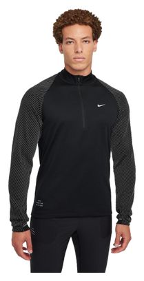 Men's Nike Running Division 1/2 zip top Black