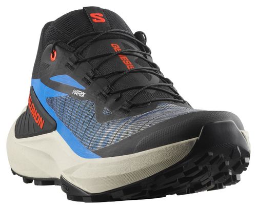 Salomon Genesis Trailrunning-Schuhe Schwarz/Blau/Rot Herren