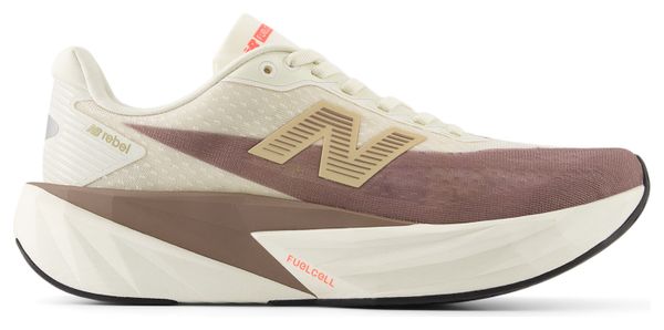 Chaussures Running New Balance FuelCell Rebel v5 Beige/Marron Femme