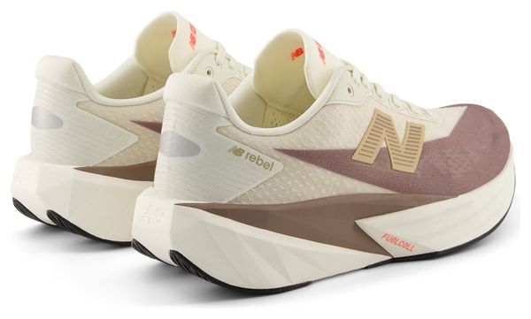 Chaussures Running New Balance FuelCell Rebel v5 Beige/Marron Femme