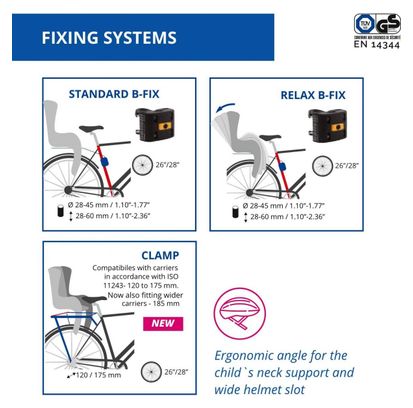 Bellelli Siège bébé pour vélo Tiger Relax B-Fix jaune