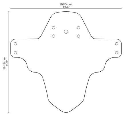 Garde boue vélo VTT avant léger et comact Maze