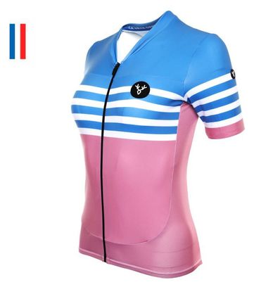 LeBram Tourmalet Ciel short sleeve jersey for women Adjusted Fit