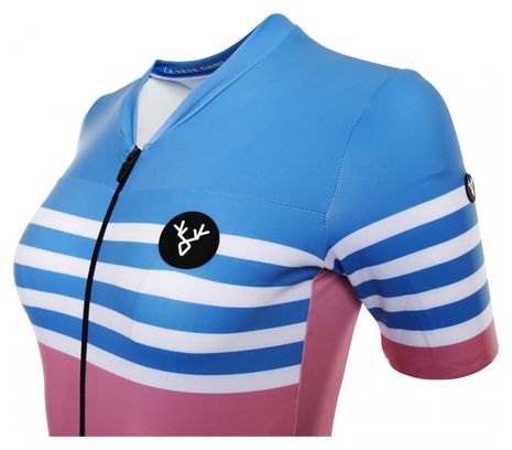 LeBram Tourmalet Ciel jersey met korte mouwen voor dames Adjusted Fit
