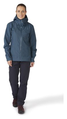Veste Imperméable Femme Rab Namche Gore-Tex Bleu