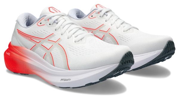 Asics Gel Kayano 30 Women's Running Shoes White Red