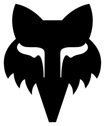 Stickers Fox Head 6.4 cm Noir