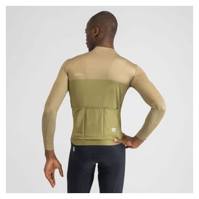 Sportful Pista Thermal Green long sleeve jersey