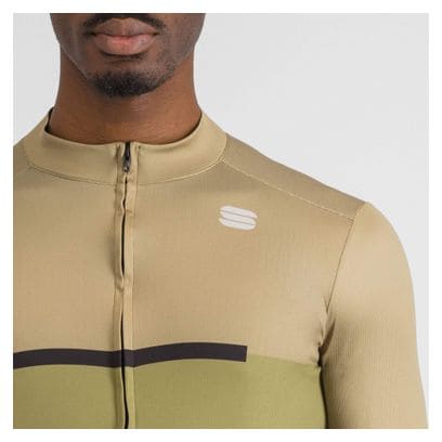 Sportful Pista Thermal Green long sleeve jersey