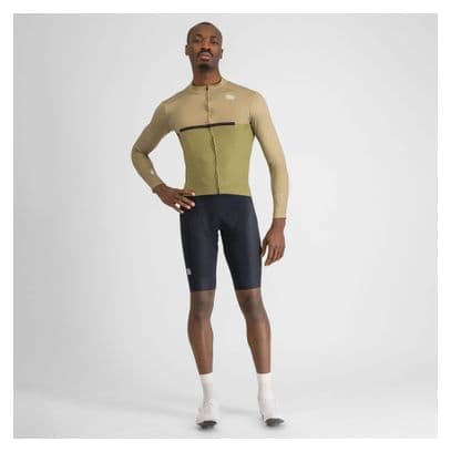 Sportful Pista Thermal Green long sleeve jersey