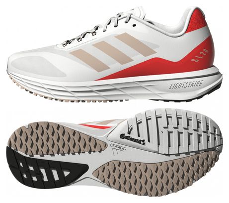 Zapatillas Running Adidas SL 20 2 Blanco / Rojo Mujer