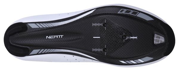 Ein Paar Neatt Asphalte Elite Carbon Straßenschuhe Weiß