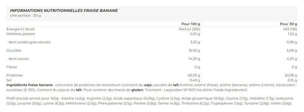 Ultimate Whey Protein (2kg) - Bigman - Fraise Banane - Whey Protéine