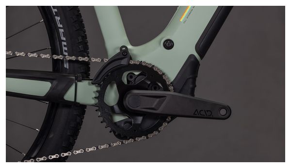 Cube Reaction Hybrid Pro 800 Trapezio Elettrico Hardtail MTB Shimano 12S 800 Wh Bosch 100 Nm 29'' Desert Stone Beige Erbe Secche Verde 2026