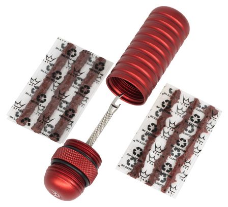 Peaty's Holeshot Tubeless Reparatieset Rood + 6 Bandpluggen