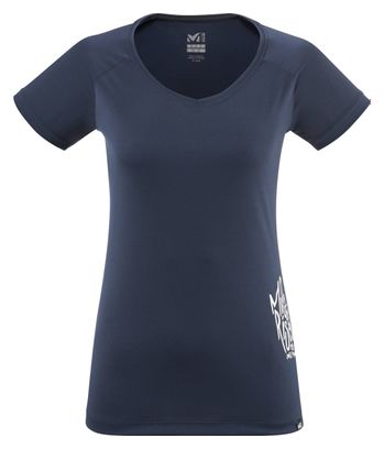 Camiseta de mujer Millet Trekker Ts Ss W Azul S