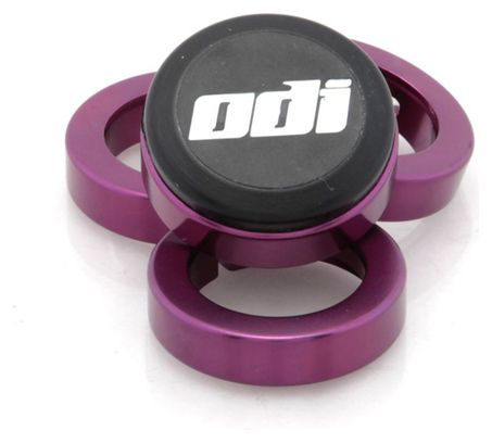 Anillas <strong>Odi Lock-On</strong> Aluminio Morado