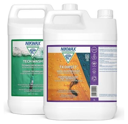 Lessive Tech Wash 5L et imperméabilisant TX.Direct 5L