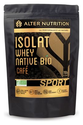 Boisson Protéinée Alter Nutrition Isolat Whey Native Bio Sport Café 700g