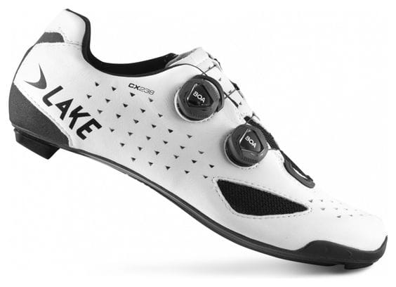 Lake CX238-X White Road Shoes Large Version