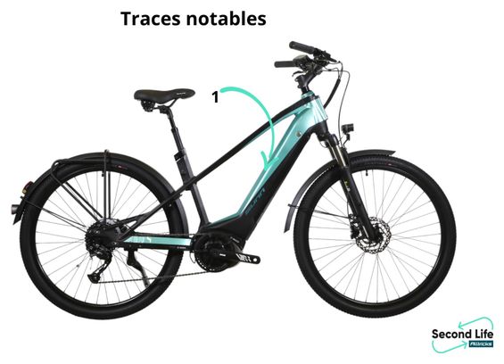 Vélo d'Exposition - Vélo de Ville Électrique Sunn Urb Sleek Shimano Altus 9V 400 Wh 650b Noir / Turquoise 2023