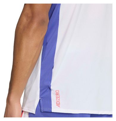 T-Shirt Running adidas Adizero Archive Blanc Homme