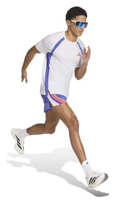 T-Shirt Running adidas Adizero Archive Blanc Homme