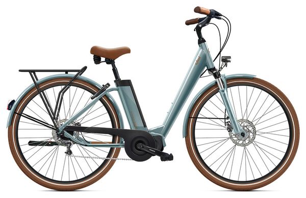 Bicicleta eléctrica de ciudad O2 Feel iVog City Up 5.1 Univ Shimano Nexus 7V 360 Wh 28'' Gris Perle