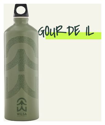 Gourde en aluminium recyclé 1 litre