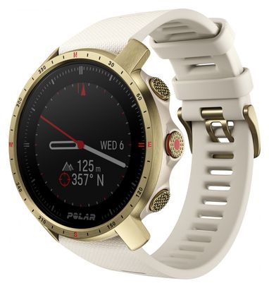 Polar Grit X Pro GPS-Uhr Weiß / Gold
