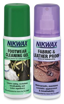 Nettoyant chaussures 125ml + imperméabilisant Fabric et Leather Proof 125ml