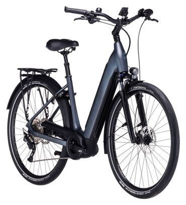 Cube Supreme Sport Hybrid Pro 625 Bicicleta eléctrica urbana de fácil acceso Shimano Deore 10S 625 Wh 700 mm Gris 2023