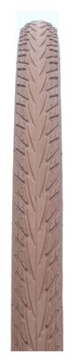 Pneu rigide 700x35c blueway anticrevaison 30tpi bande réflective marron