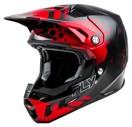 Integralhelm Fly Racing Fly Formula CC Tektonik Schwarz / Rot / Orange