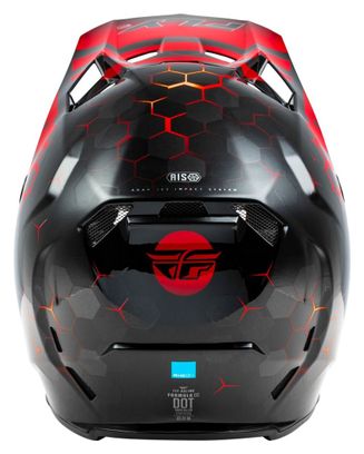 Integralhelm Fly Racing Fly Formula CC Tektonik Schwarz / Rot / Orange