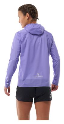 Veste Imperméable Compressport Hurricane Violet Femme