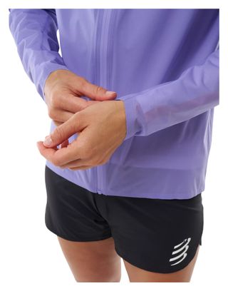 Veste Imperméable Compressport Hurricane Violet Femme