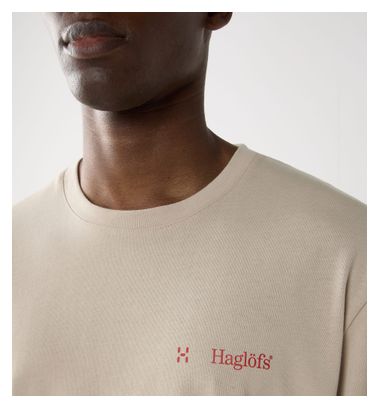 Maglietta a maniche lunghe Haglöfs beige da uomo