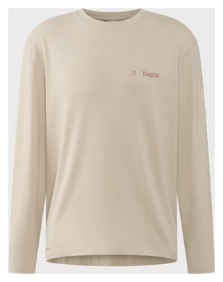 Maglietta a maniche lunghe Haglöfs beige da uomo