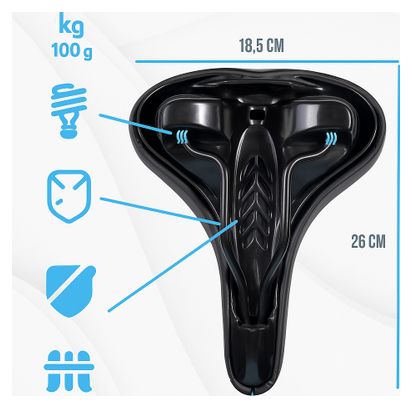 Selle velo RUNA confortable fait mains en ITALIE technologie brevetée 3ZONES