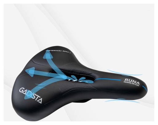 Selle velo RUNA confortable fait mains en ITALIE technologie brevetée 3ZONES