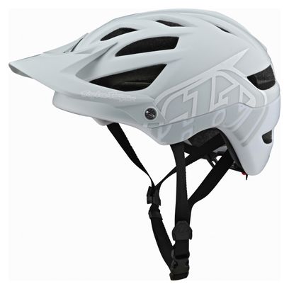 Troy Lee Designs A1 MIPS Classic Hellgrau / Weiß Helm