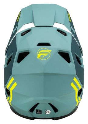 Casco Fly Racing Rayce Azul Mate Piedra/Hi-Vis