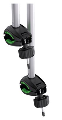 Porte-Vélos sur Boule d'Attelage E-TREK pour 2 vélos électriques - Système de Sécurité - Châssis Acier/Aluminium - 30kg/rail