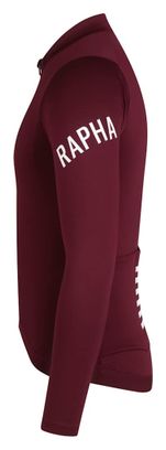 Maillot Manches Longues Rapha Pro Team Midweight Bordeaux Homme