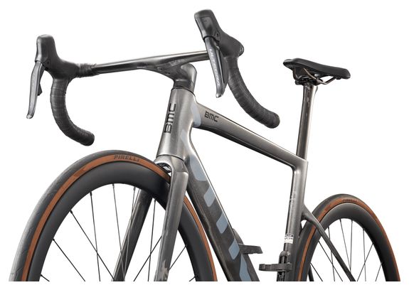 BMC Teammachine SLR 01 Three racefiets met Shimano Ultegra Di2 12-speed, 700 mm, zilver/grijs, 2027